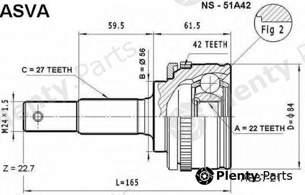  ASVA part NS51A42 Joint Kit, drive shaft
