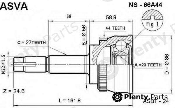  ASVA part NS66A44 Replacement part
