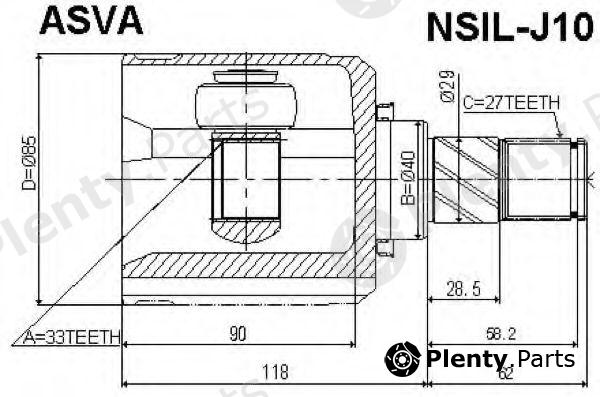  ASVA part NSILJ10 Replacement part