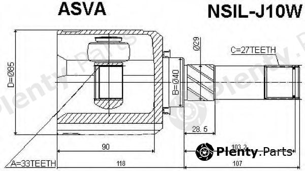  ASVA part NSILJ10W Replacement part