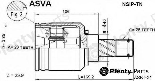  ASVA part NSIPTN Joint Kit, drive shaft