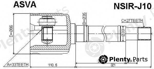  ASVA part NSIRJ10 Replacement part