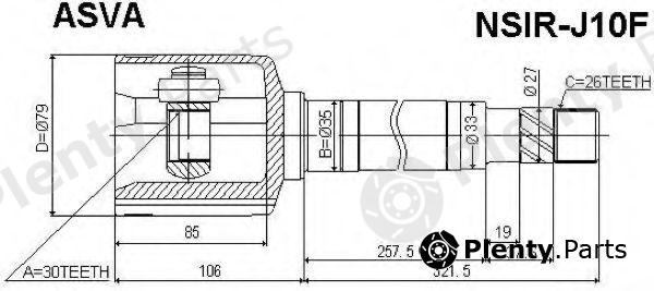  ASVA part NSIRJ10F Replacement part