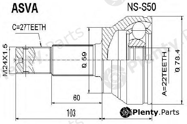 ASVA part NSS50 Joint Kit, drive shaft