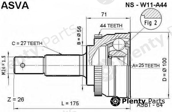  ASVA part NSW11A44 Replacement part