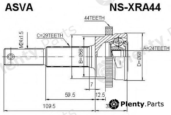  ASVA part NS-XRA44 (NSXRA44) Replacement part