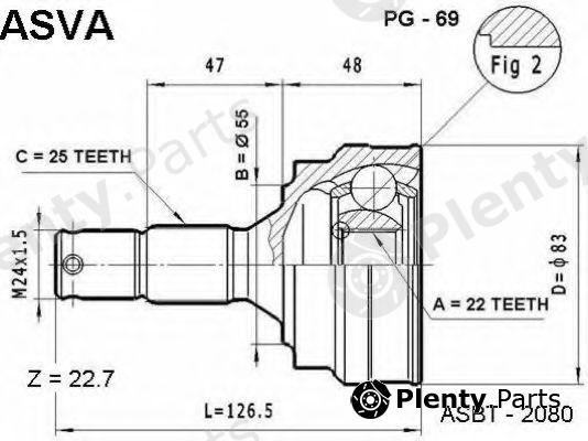  ASVA part PG69 Replacement part