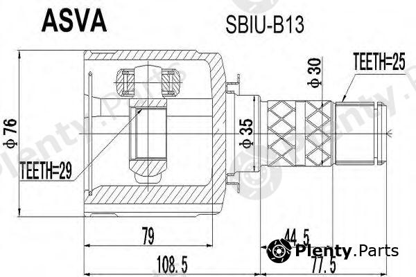  ASVA part SBIUB13 Replacement part