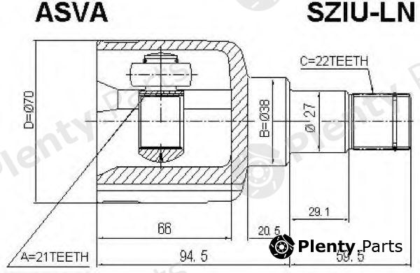  ASVA part SZIULN Replacement part
