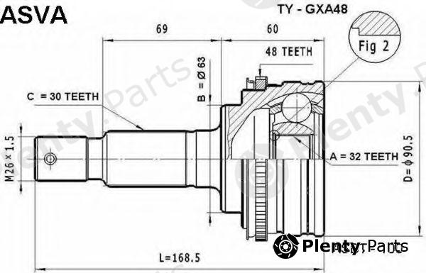  ASVA part TYGXA48 Replacement part