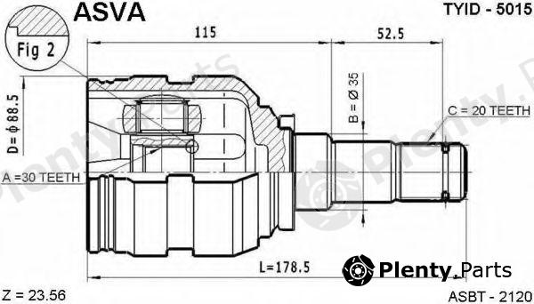  ASVA part TYID-5015 (TYID5015) Replacement part