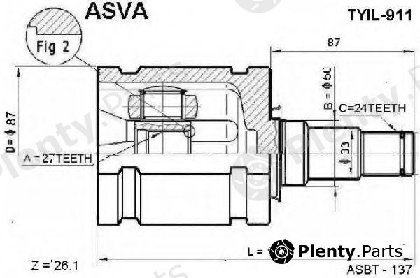  ASVA part TYIL911 Replacement part