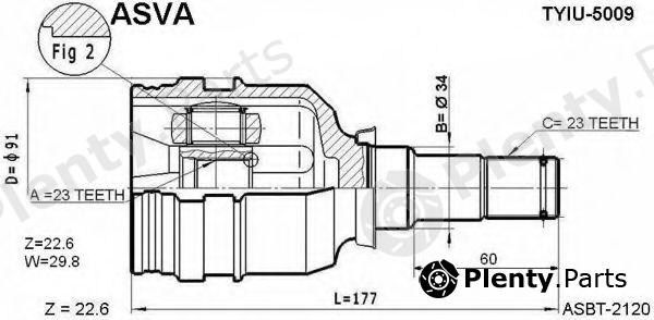  ASVA part TYIU-5009 (TYIU5009) Replacement part