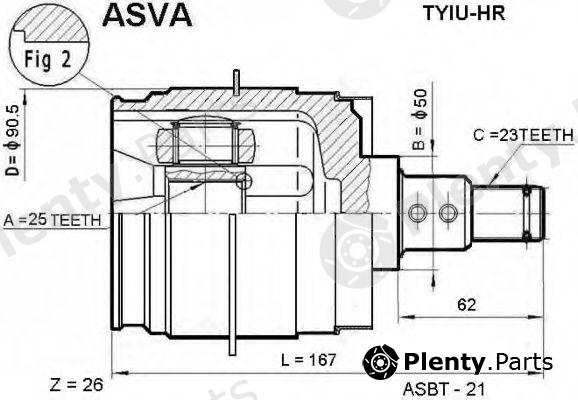  ASVA part TYIUHR Replacement part