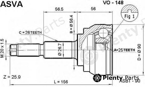  ASVA part VO148 Replacement part