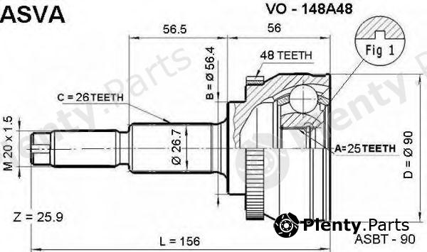  ASVA part VO148A48 Replacement part