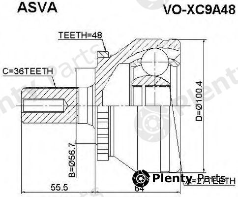  ASVA part VOXC9A48 Joint Kit, drive shaft