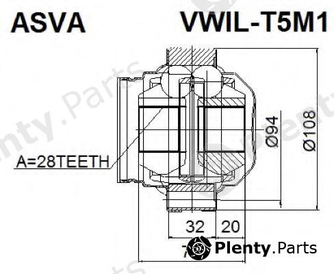  ASVA part VWILT5M1 Replacement part