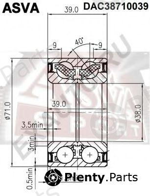  ASVA part DAC38710039 Replacement part