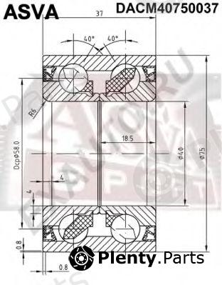  ASVA part DACM40750037 Replacement part