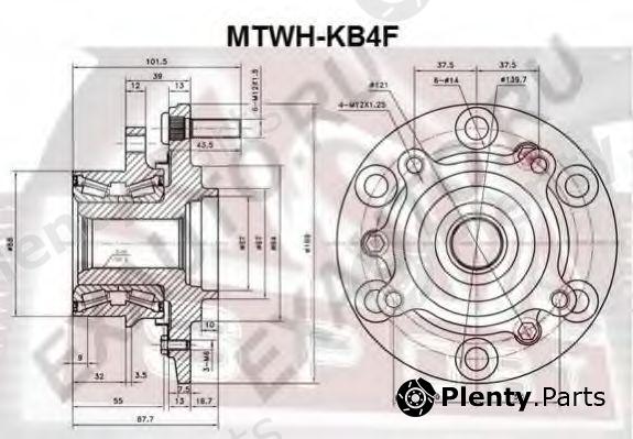  ASVA part MTWHKB4F Wheel Bearing Kit