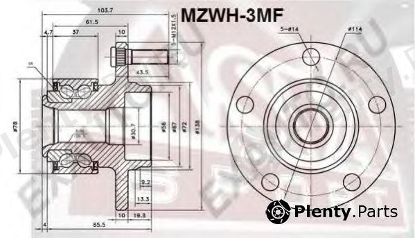  ASVA part MZWH3MF Wheel Bearing Kit