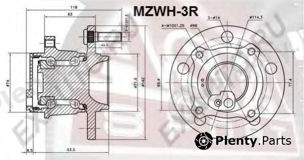  ASVA part MZWH3R Wheel Bearing Kit