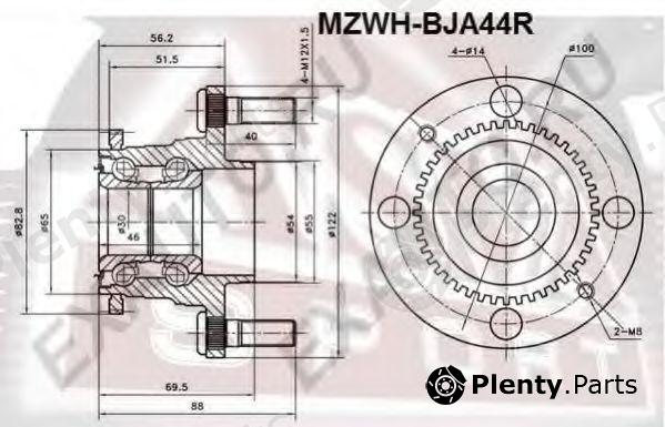  ASVA part MZWHBJA44R Wheel Bearing Kit