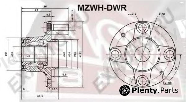  ASVA part MZWHDWR Wheel Bearing Kit