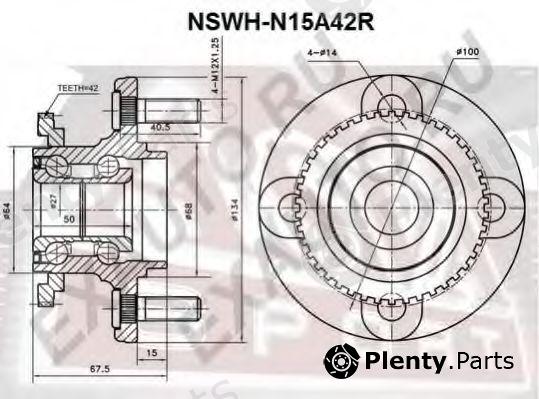  ASVA part NSWHN15A42R Wheel Bearing Kit