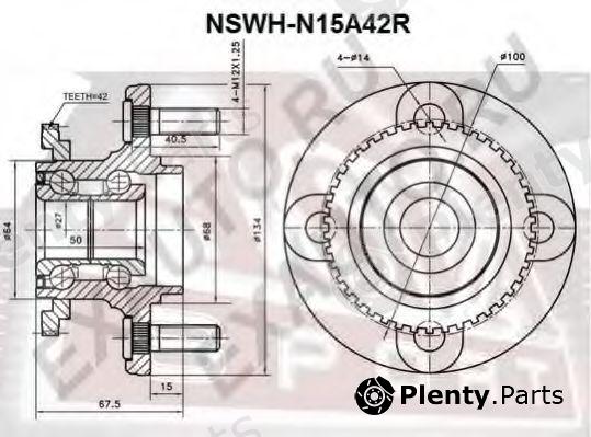  ASVA part NSWHN15A42R Wheel Bearing Kit