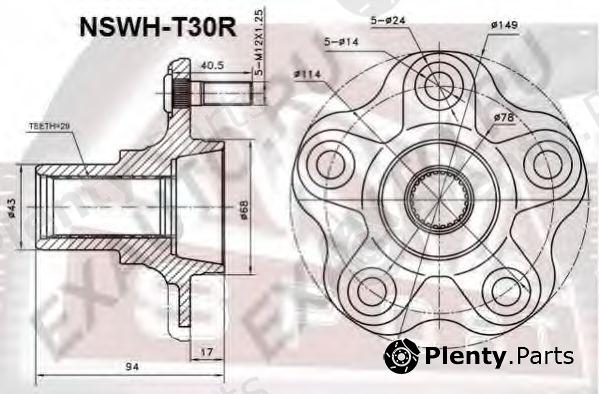  ASVA part NSWHT30R Replacement part