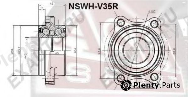  ASVA part NSWHV35R Wheel Bearing Kit