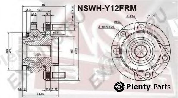  ASVA part NSWHY12FRM Wheel Bearing Kit