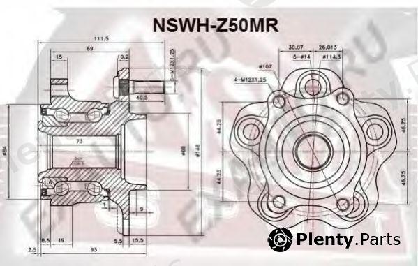  ASVA part NSWHZ50MR Wheel Bearing Kit