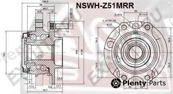  ASVA part NSWH-Z51MRR (NSWHZ51MRR) Wheel Bearing Kit