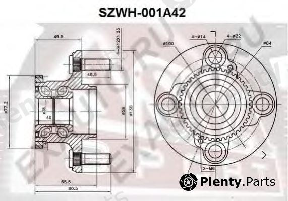  ASVA part SZWH001A42 Wheel Bearing Kit