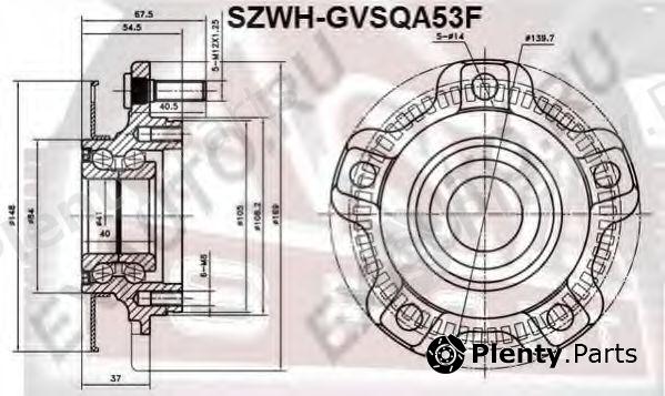  ASVA part SZWHGVSQA53F Wheel Bearing Kit