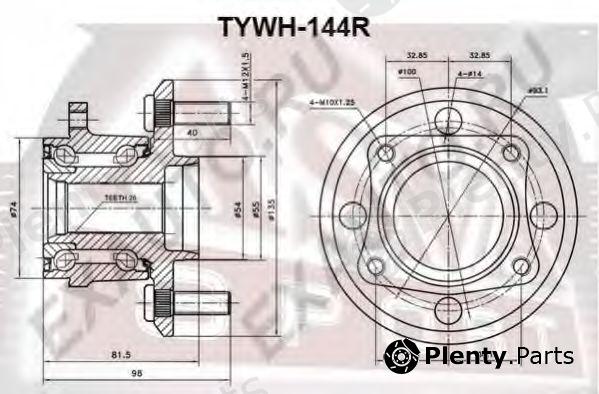  ASVA part TYWH144R Replacement part