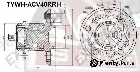  ASVA part TYWHACV40RRH Replacement part