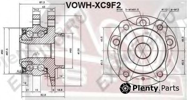  ASVA part VOWH-XC9F2 (VOWHXC9F2) Wheel Bearing Kit