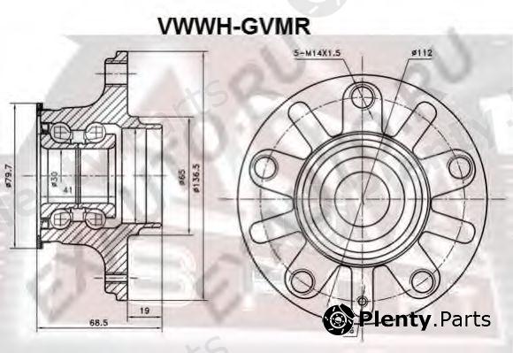  ASVA part VWWHGVMR Wheel Bearing Kit