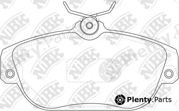  NiBK part PN0272 Brake Pad Set, disc brake