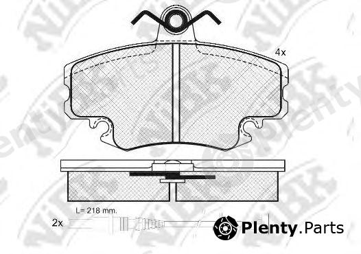  NiBK part PN0284W Brake Pad Set, disc brake
