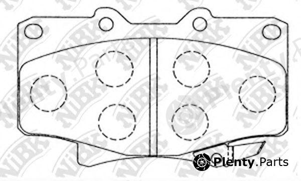  NiBK part PN1242 Brake Pad Set, disc brake