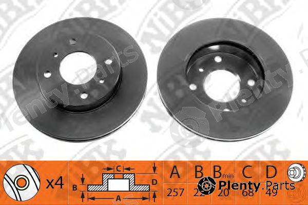  NiBK part RN1039 Brake Disc