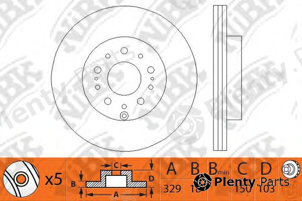  NiBK part RN1215 Brake Disc