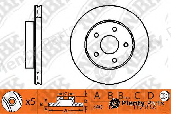  NiBK part RN1268 Brake Disc