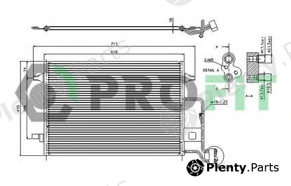  PROFIT part PR9540C1 Condenser, air conditioning