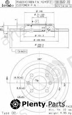  BREMBO part 08.8682.20 (08868220) Brake Disc